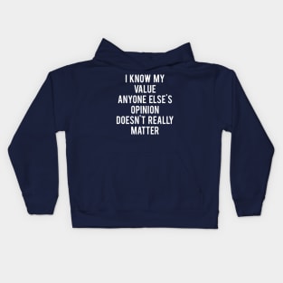 I Know My Value - Agent Carter Kids Hoodie